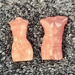 Rose Quartz torso carvings